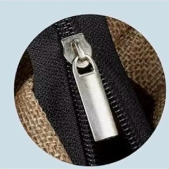 Women Beach Bag with letter A with Makeup Bag Travel Essential - Picture 5 of 9